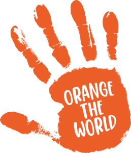 Orange the world handje